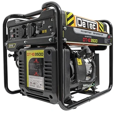 Abbildung von DeTec. Stromgenerator DT IG3500 Inverter Stromerzeuger, 3,5 kW Benzin Stromgenerator, 230V + 12V, Backup Notstromaggregat leise und sparsam