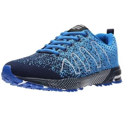 Abbildung von ASHION Turnschuhe Herren Sneaker Laufschuhe Sportschuhe Atmungsaktiv Leichte Straßenlaufschuhe,B Blau,40 EU