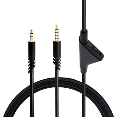 Abbildung von Ersatz A10 A30 A40 Audiokabel für Astro A40, 2M Kopfhörerkabel Aux Kabel Lautstärkeregler