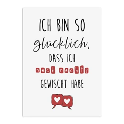 Abbildung von Nastami Valentinskarte Postkarte Valentinstag Karte Liebe Jahrestag Geschenk (Tinder)