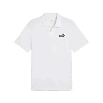 Abbildung von Puma Essentials No. 1 Logo Pique Poloshirt Herren Mit Plain White Größe: XL