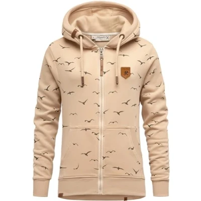 Abbildung von REPUBLIX Kapuzenpullover LOLA Damen Hoodie Sweatshirt Pullover Zipper Jacke