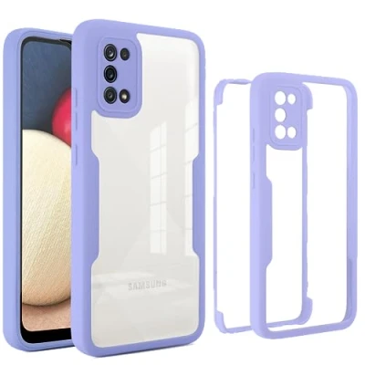 Abbildung von 360 Grad Stoßfeste Hülle Kompatibel mit Oppo A74 4G Eingebautes PET Transparente Abdeckung