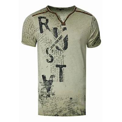 Abbildung von Rusty Neal Tshirt print, Größe: XL, Khaki
