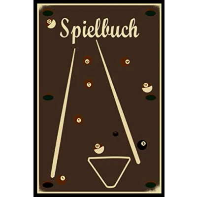 Abbildung von Notizbuch Retro Billard A5 120 Seiten kariert: Spielbuch Billardspieler Old School Schreibblock Billardspiel Geschenk Kinder Männer Vater Geburtstag Herrentag Weihnachten