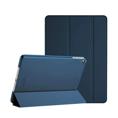 Abbildung von ProCase iPad Air Ultra Dünn Smart Hülle, Leichte Stand Schutzhülle Shell mit Translucent Frosted Rückhülle für Apple (A1474 A1475 A1476) Navy