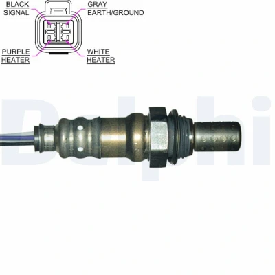 Abbildung von DELPHI ES20158 12B1 Lambdasonde Planarsonde, beheizt HYUNDAI: Getz, Tucson, Coupe II, KIA: Sportage Cerato Schrägheck, RIO 2
