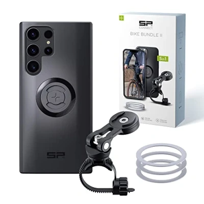 Abbildung von SP CONNECT Bike Bundle II SPC+ kompatibel mit Samsung S23 Ultra Handyhalter für Fahrradlenker Mountainbike Rennrad Handy Halterung