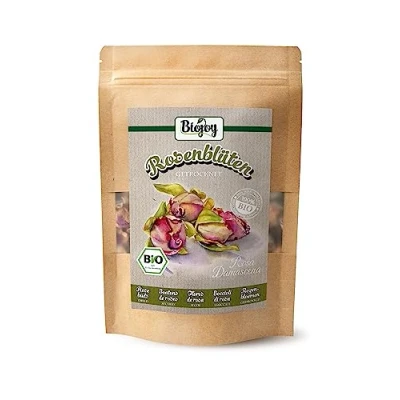 Abbildung von Biojoy BIO Rosenblüten getrocknet (75 g), Rosenknospen ganz, Tee (Rosa Damascena)