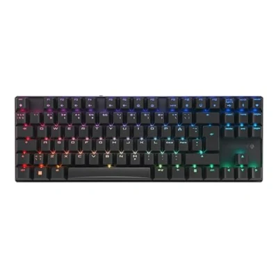 Abbildung von CHERRY MX 8.2 TKL Wireless, Kabellose Gaming Tastatur ohne Nummernblock, Pan Nordisches Layout (QWERTY), Bluetooth, 2,4 GHz &amp; Kabel, MX2A RED Switches, Schwarz