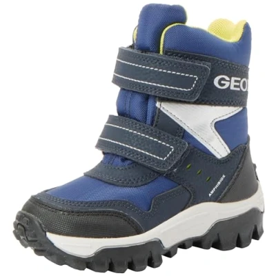 Abbildung von Geox J Himalaya Boy B ABX Ankle Boot, Navy/Lime, 35 EU