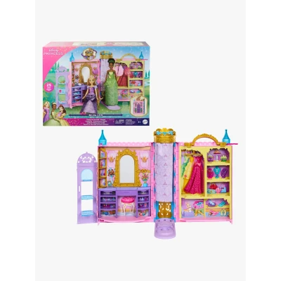 Abbildung von Mattel® Puppenkleiderschrank Disney Princess Bereit für den Ball Schrank, mit Kleidung, Zubehörteilen und Aufbewarhung