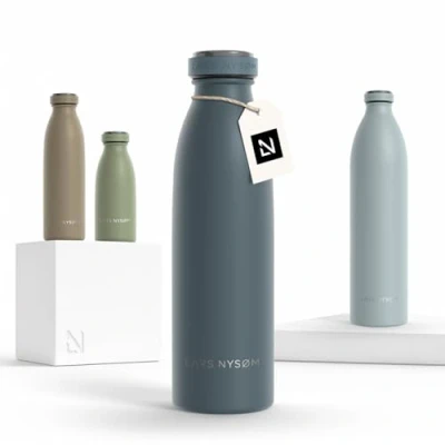 Abbildung von LARS NYSØM Isolierflasche Ren, BPA Freie Thermosflasche 350ml 500ml 750ml 1l 1,5l