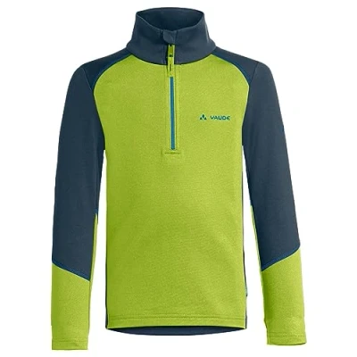 Abbildung von VAUDE Rundhalspullover Kids Livigno Halfzip (1 tlg) Grüner Knopf