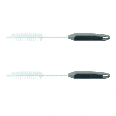 Abbildung von Wundermix WunderBrush® Bürsten Set 2er mit Messerbürste für Küchenmaschine + Omega Reinigungsbürste Gehäuse der Mixmesser Spülbürsten