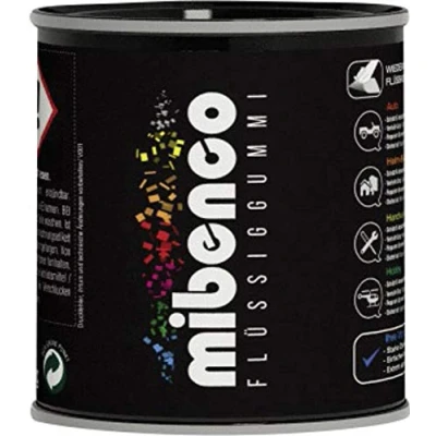 Abbildung von mibenco 72811023 Flüssiggummi Pur, 175 g, Gelb Glänzend Schutz und Isolation zum Tauchen Pinseln