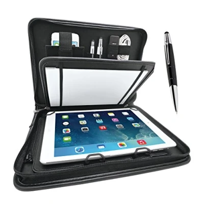 Abbildung von Wedo 587590101 Elegance Organizer (für Tablet PC 24,6 cm (9,7 Zoll) bis 26,7 (10,5 Zoll), inkl. Touch Pen, mit Universalhalter) schwarz