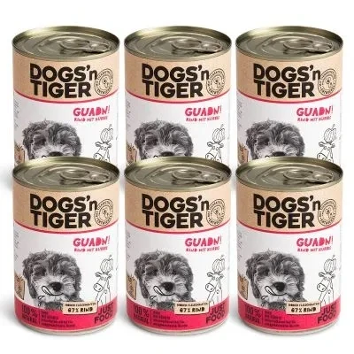 Abbildung von Adult Premium Hundefutter, Nassfutter, Getreidefrei, Guadn, Rind &amp; Kürbis, 6x 400g 6x400g