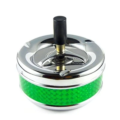 Abbildung von Starlet24 Drehaschenbecher Windaschenbecher Aschenbecher Sturmaschenbecher Ascher Grün 13 cm