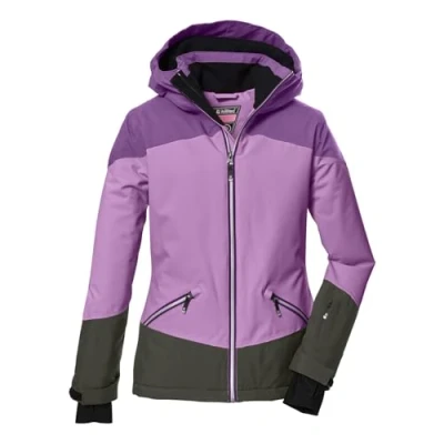 Abbildung von killtec Mädchen Skijacke wasserdicht/Funktionsjacke mit Kapuze und Schneefang KSW 151 GRLS SKI JCKT, dunkelorchidee, 140, 41187 000