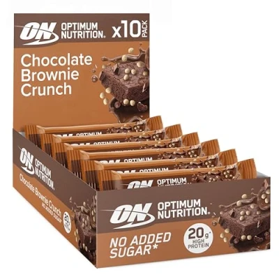 Abbildung von Optimum Nutrition Protein Crisp Bar (10x65g) Chocolate Brownie Crunch