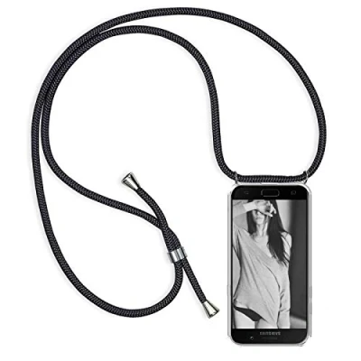 Abbildung von iBEX Handykette Handyhülle für Samsung Galaxy S20 FE, Transparent Handy Schutzhülle mit Kordel zum Umhängen Necklace, Weicher TPU stoßdämpfer Lanyard Abdecken Hülle
