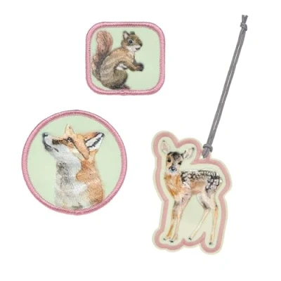 Abbildung von LÄSSIG Anhänger und Patches Set (3 Stk.) mit Druckknopf/School Forest