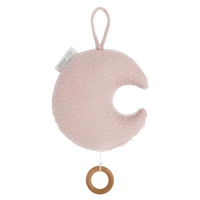 Abbildung von Baby&#039;s Only Mondförmige Spieluhr fur Babyzimmer Sky sleep baby, 21x17 cm für Mädchen Alt Rosa