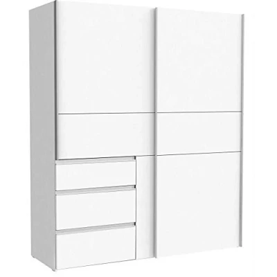 Abbildung von FORTE Schwebetürenschrank &quot;Winn, Schiebetürenschrank mit 3 Schubladen, Made in Europe&quot;, verschiedene Größen und Farben, sehr viel Stauraum