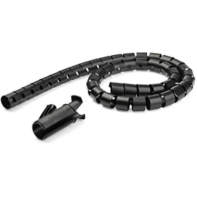 Abbildung von StarTech.com Kabelbündelschlauch 45 mm / 1,8 Zoll Durchmesser, Kabelmuffe, Polyethylen (PE), Schwarz