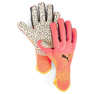 Abbildung von Puma Future Ultimate Unisex Torwarthandschuh, Größe: 10, Rosagelbschwarz