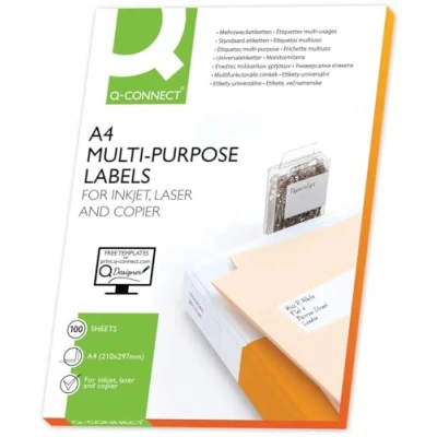 Abbildung von Q Connect KF10647 Etiketten weiß, 70 x 37 mm