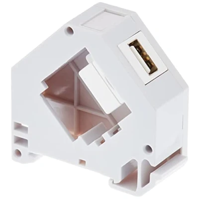 Abbildung von Delock Hutschienenadapter mit Keystone USB 2.0 Typ A Buchse zu