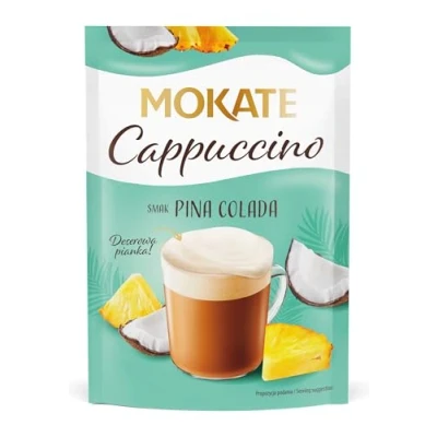 Abbildung von MOKATE® Cappuccino 40g Geschmack: Pina Colada Instantkaffee Kaffeegetränk Samtig und Aromatisch Cremiger Getränk Kaffee Getränkepulver