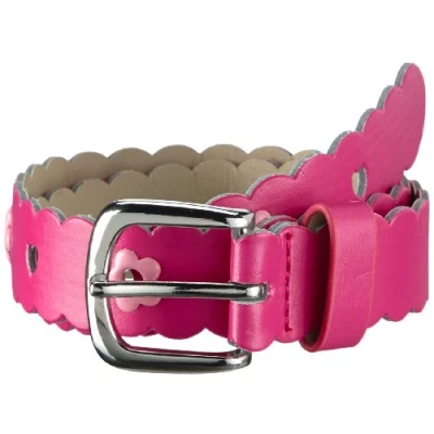 Abbildung von Playshoes Mädchen PU Gürtel Blumen Pink Gürtel, Rosa (Original), 75 cm (Herstellergröße: 75cm)