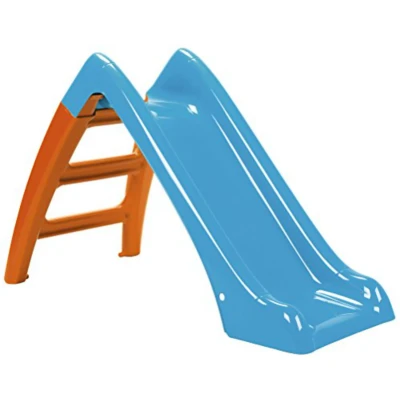 Abbildung von FEBER Rutsche, Kleine Rutsche mit 107 cm Rampe, für Vorschulkinder von 1 bis 5 Jahren, blau und rot, licht temperaturbeständig, einfach zu montieren FAMOSA (800009593)