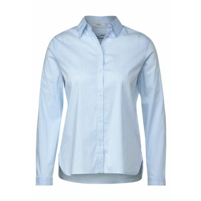 Abbildung von Cecil Gestreifte Hemdbluse, Damen, Größe: XL, Blau