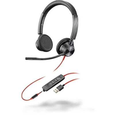 Abbildung von Poly Plantronics Blackwire 3325 Headset, Stereo, USB A, 3,5mm Klinke, Unified Communication optimiert