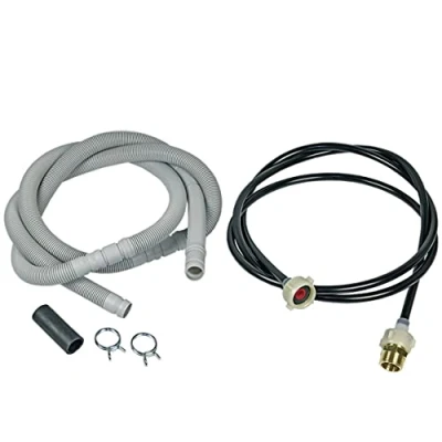 Abbildung von Bosch Siemens 350564 00350564 ORIGINAL Zulaufschlauchverlängerung + Ablaufschlauchverlängerung 2m Spülmaschine Geschirrspüler auch SGZ1010 SZ72010 SZ7GNX1 Balay Constructa Gaggenau