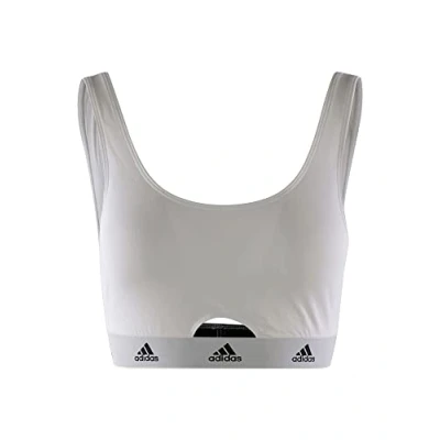 Abbildung von adidas Sportswear Scoop Bralette Bustier, Damen, Größe: Small, Weiss