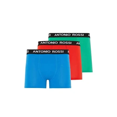 Abbildung von FM London Antonio Rossi Fitted 3 PACK Panties, Herren, Größe: XL, Red0 green blue