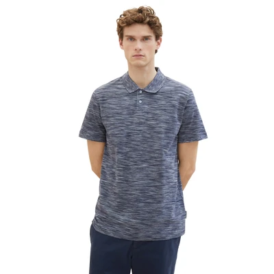 Abbildung von TOM Tailor Poloshirt, Herren, Größe: Large, Foggy blue spacedye pique