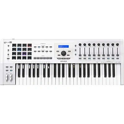 Abbildung von Arturia Masterkeyboard (KeyLab MkII 49 White, Masterkeyboards, MIDI Keyboard 49), KeyLab White Master