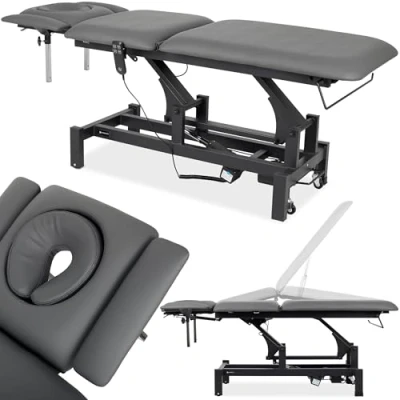 Abbildung von HABYS Fortis 5 Ergo Elektrische Behandlungsliege Therapieliege Massageliege Massagebank Kosmetikliege Höhenverstellbare Segmente 192 x 68 cm