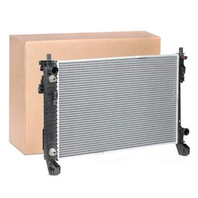 Abbildung von RIDEX 470R0337 Kühler, Motorkühlung Aluminium, Kunststoff für Fahrzeuge mit/ohne Klimaanlage ohne Rahmen Schalt /optional Automatikgetriebe