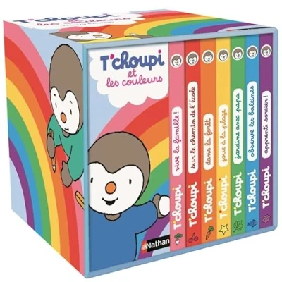 Abbildung von Ma petite bibliothèque T&#039;choupi et les couleurs: Coffret en 8 volumes