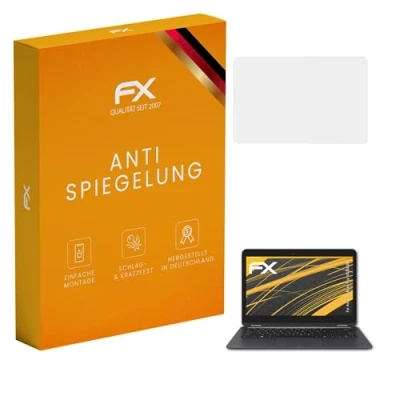 Abbildung von atFoliX Panzerfolie kompatibel mit Asus ZenBook Flip UX360UA Schutzfolie, entspiegelnde und stoßdämpfende FX Folie (2X)