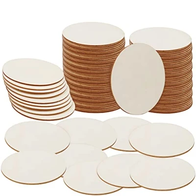 Abbildung von Belle Vous Streudeko 100er Pack Holzscheiben 10cm Rund 2mm Stark