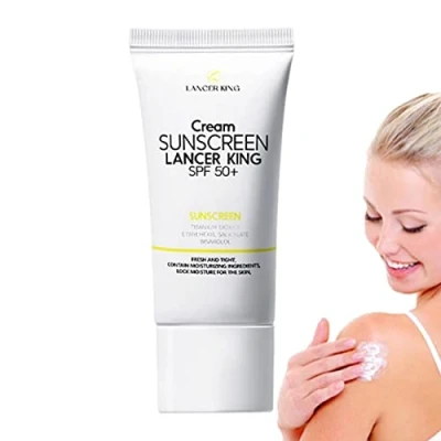 Abbildung von Sonnencreme LSF 50,Natürliche Sonnenschutzlotion SPF 50 60 ml wasserfeste Breitspektrum Sonnenschutz Mineral Sonnenlotion Anloximt