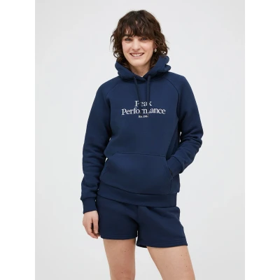 Abbildung von Peak Performance W Original Kapuzenpullover, Damen, Größe: Medium, Dunkelblau